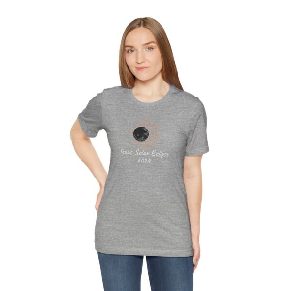 Texas Solar Eclipse Unisex Jersey Short Sleeve Tee - Image 25