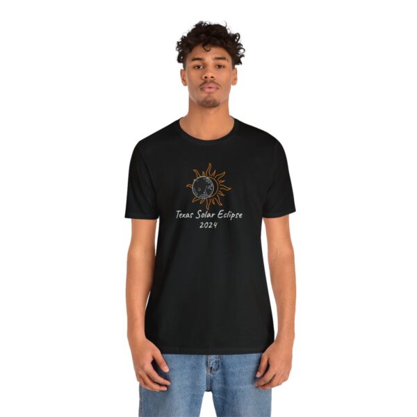 Texas Solar Eclipse Unisex Jersey Short Sleeve Tee - Image 17