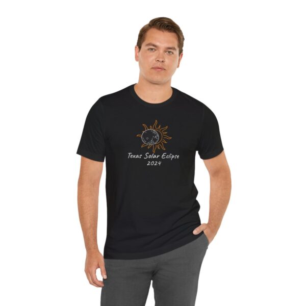 Texas Solar Eclipse Unisex Jersey Short Sleeve Tee - Image 18