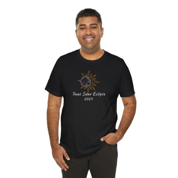 Texas Solar Eclipse Unisex Jersey Short Sleeve Tee - Image 20