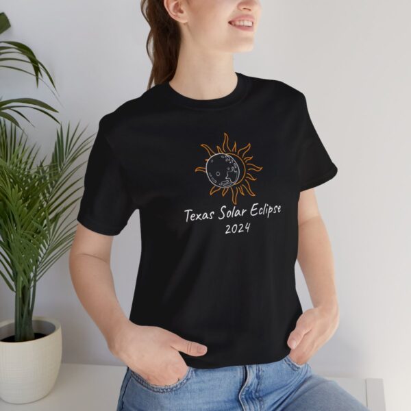 Texas Solar Eclipse Unisex Jersey Short Sleeve Tee - Image 21