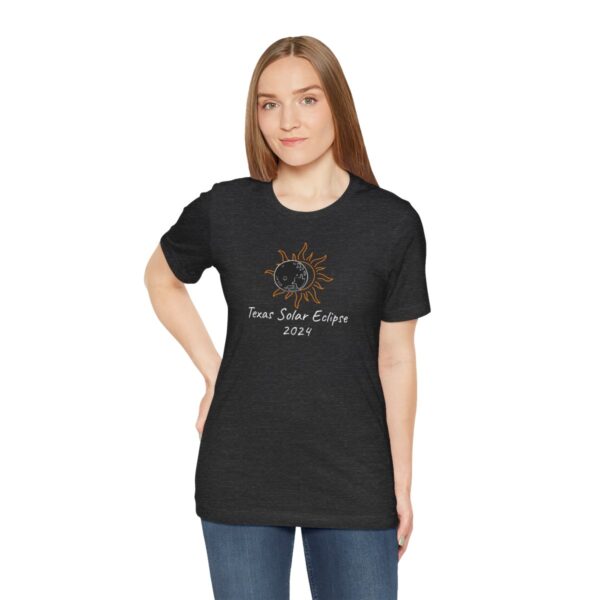 Texas Solar Eclipse Unisex Jersey Short Sleeve Tee - Image 61