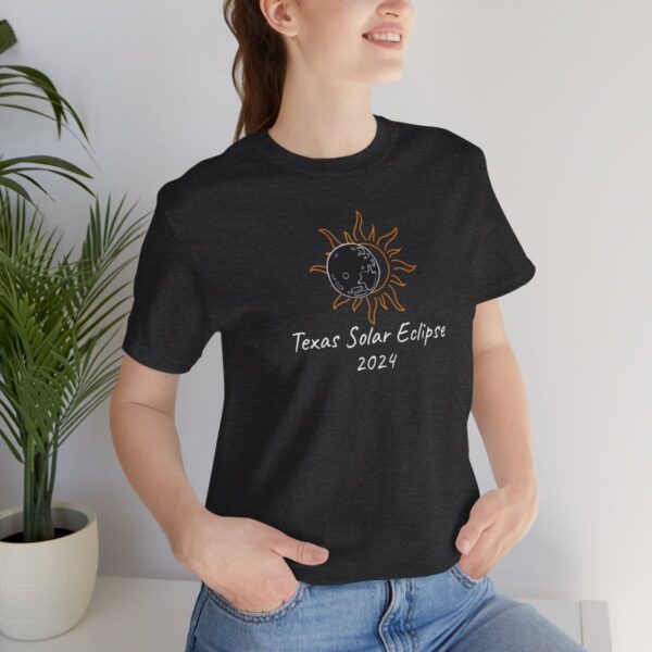 Texas Solar Eclipse Unisex Jersey Short Sleeve Tee - Image 69