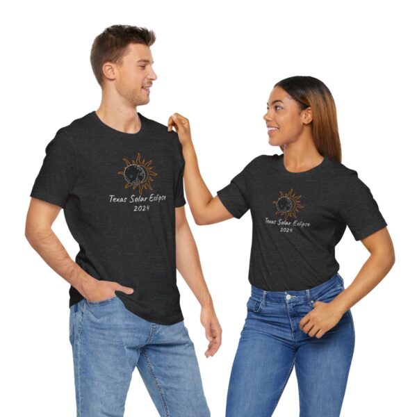 Texas Solar Eclipse Unisex Jersey Short Sleeve Tee - Image 70
