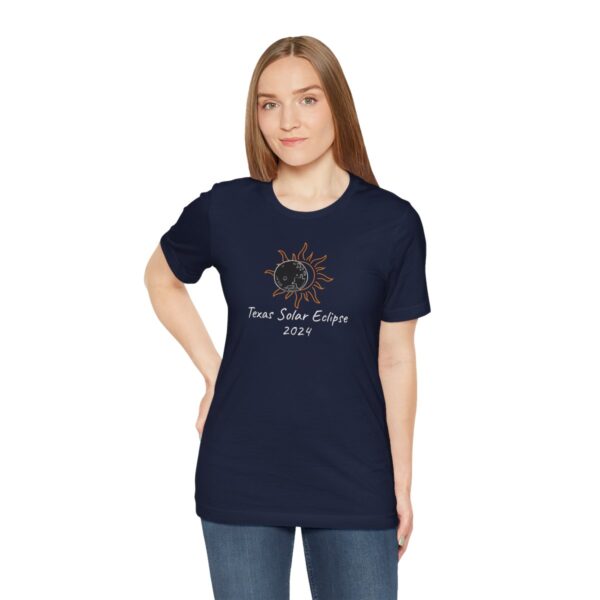 Texas Solar Eclipse Unisex Jersey Short Sleeve Tee - Image 73