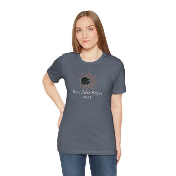 Texas Solar Eclipse Unisex Jersey Short Sleeve Tee - Image 37