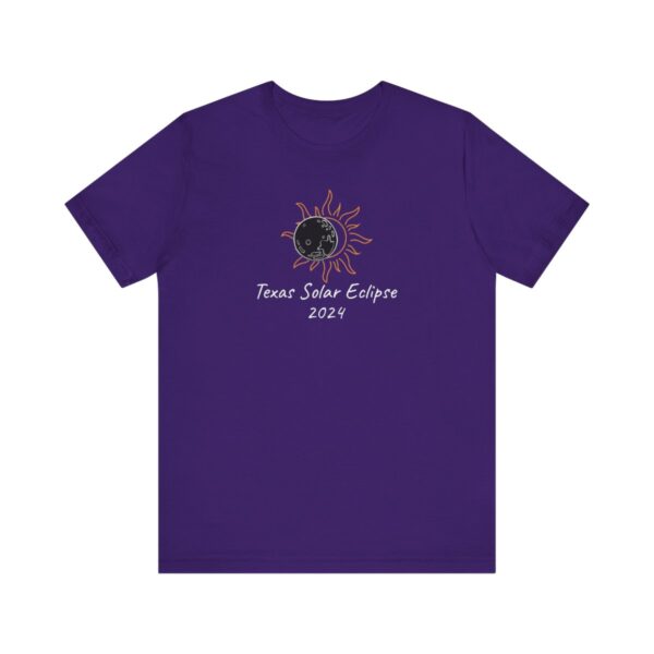 Texas Solar Eclipse Unisex Jersey Short Sleeve Tee - Image 2