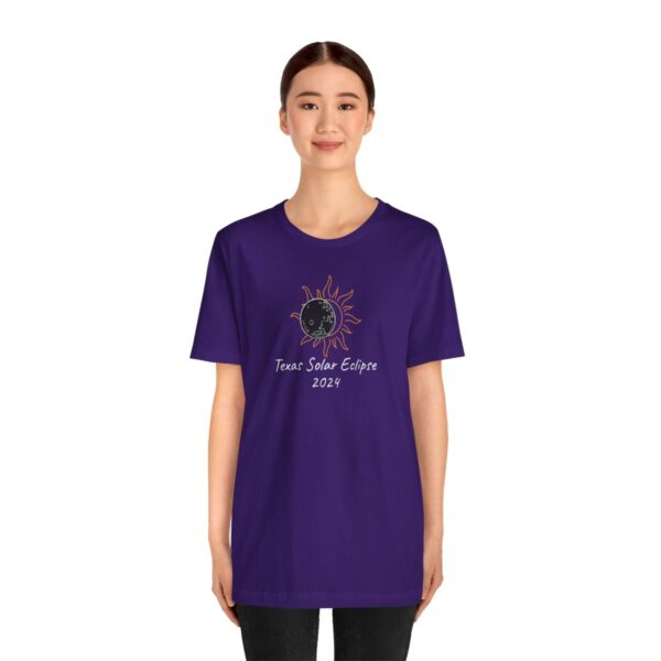 Texas Solar Eclipse Unisex Jersey Short Sleeve Tee - Image 4