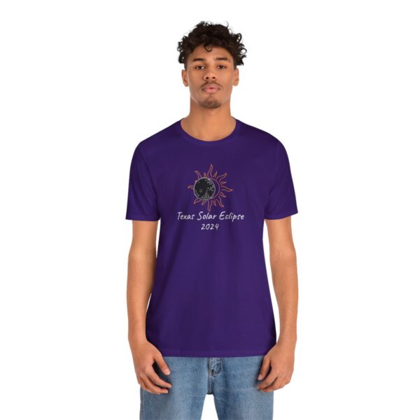 Texas Solar Eclipse Unisex Jersey Short Sleeve Tee - Image 5