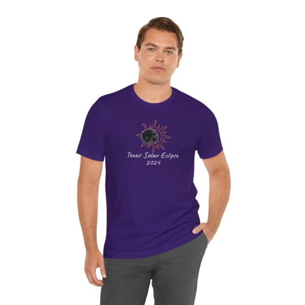 Texas Solar Eclipse Unisex Jersey Short Sleeve Tee - Image 6