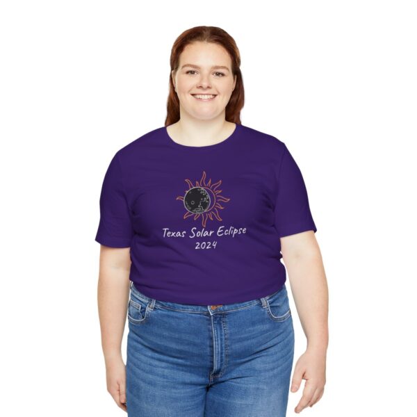 Texas Solar Eclipse Unisex Jersey Short Sleeve Tee - Image 7