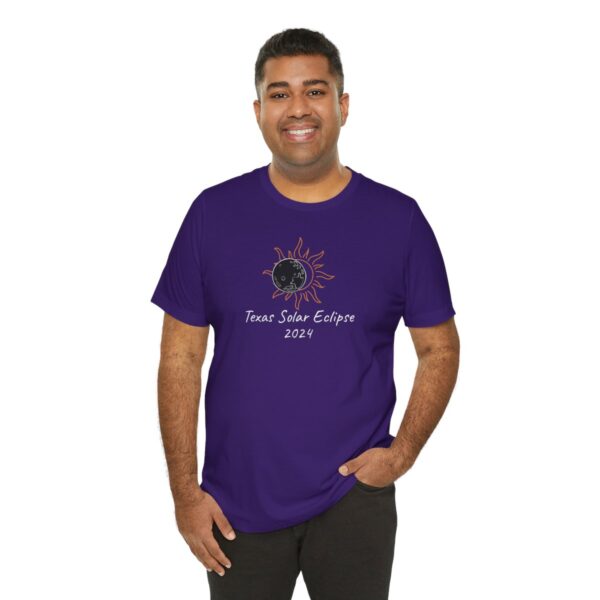 Texas Solar Eclipse Unisex Jersey Short Sleeve Tee - Image 8