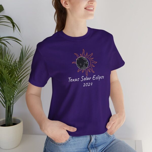 Texas Solar Eclipse Unisex Jersey Short Sleeve Tee - Image 9