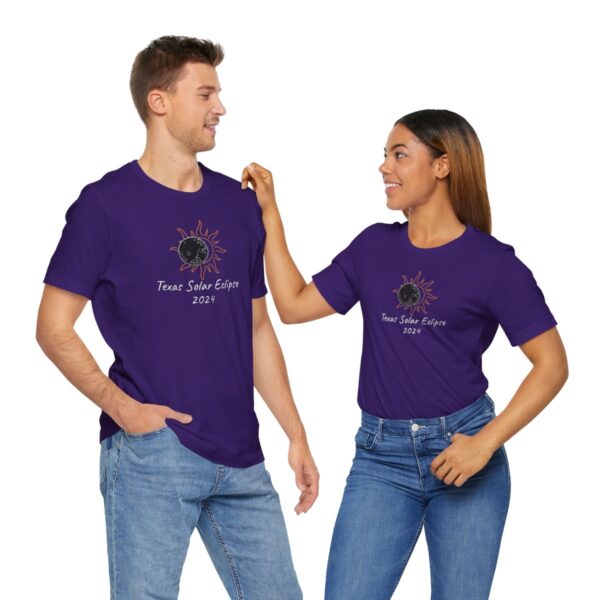 Texas Solar Eclipse Unisex Jersey Short Sleeve Tee - Image 10