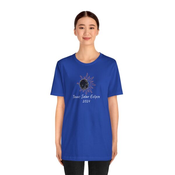 Texas Solar Eclipse Unisex Jersey Short Sleeve Tee - Image 52